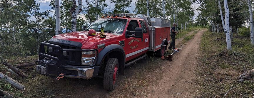 Wildland fire truck