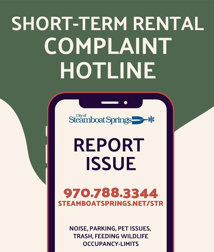 Short Term Rental online complaint hotline link